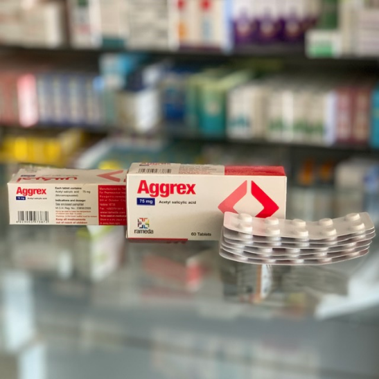 Aggrex 75 mg 60 tablets