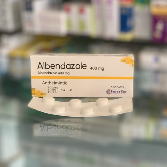 Albendazole 400 mg 6 tablets
