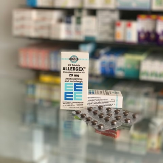 Allergex 20 mg 20 tablets