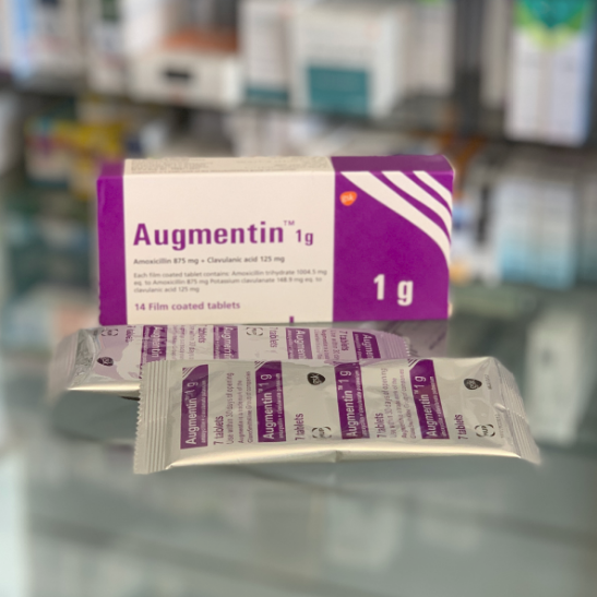 Augmentin 1 gr 14 tablets