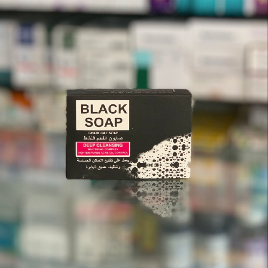 Black soap with charcoal 80 gr