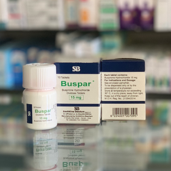 Buspar 15 mg 10 tablets