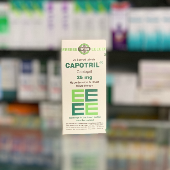 Capotril 25 mg 20 tablets