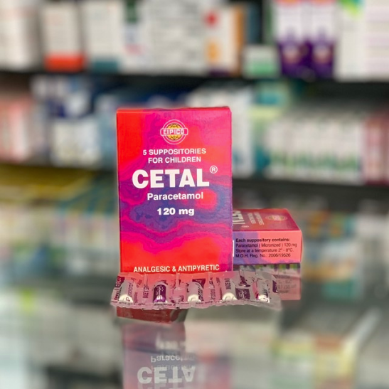 Cetal 120 mg 5 suppositories