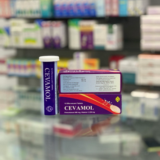 Cevamol 12 effervescent tablets