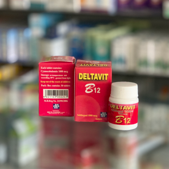 Deltavit B 12 1000 mcg 30 sublingual tablets