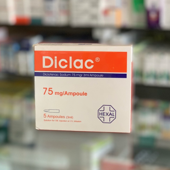 Diclac 75 mg 3 ml 5 ampoules