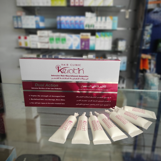 E-Keratin hair ampoules with keratin 7 pcs
