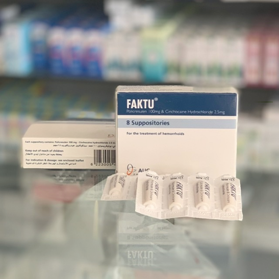 Faktu 8 rectal suppositories