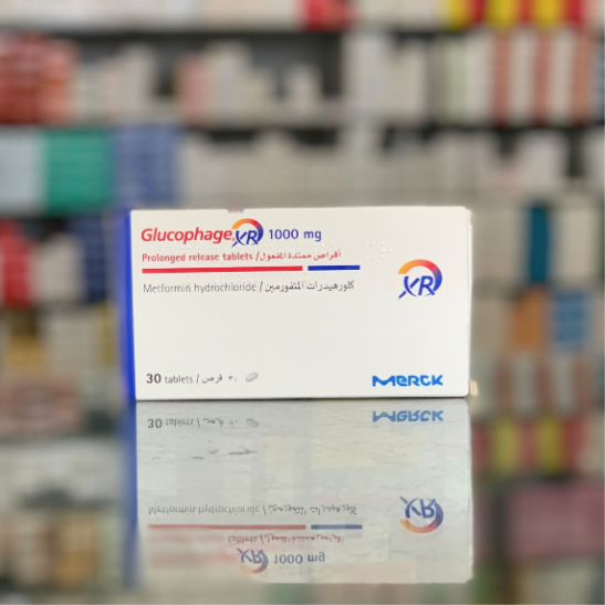 Glucophage XR 1000 mg 30 tablets