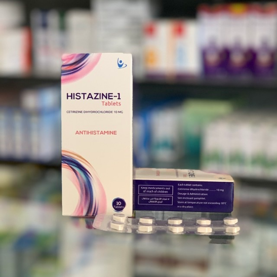 Histazine 10 mg 10 tablets