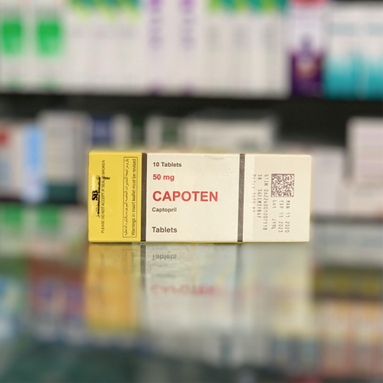 Kapoten 50 mg 10 tablets