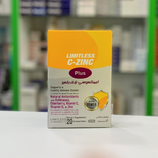 Limitless C-zinc plus 20 tablets
