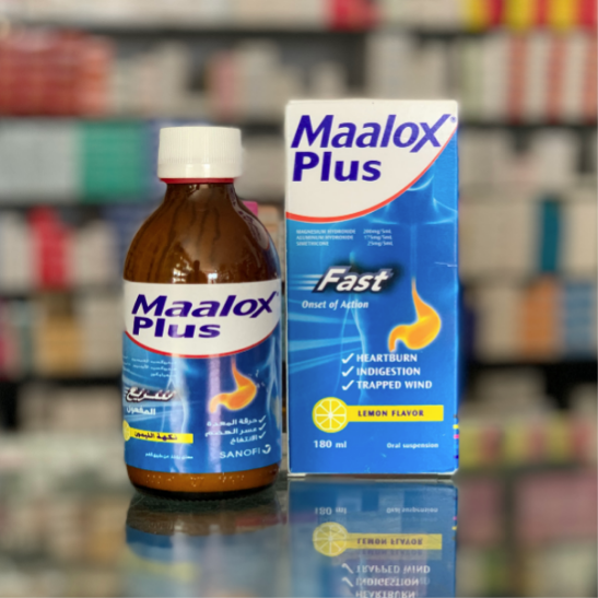 Maalox plus suspension 180 ml
