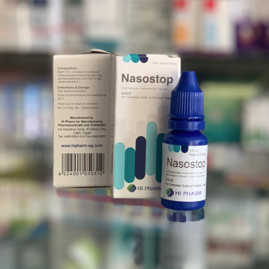 Nasostop 0.1% nasal drops 15 ml