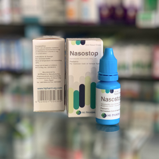 Nasostop 0.5% nasal drops 15 ml