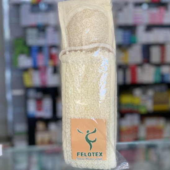 Natural loofah washcloth