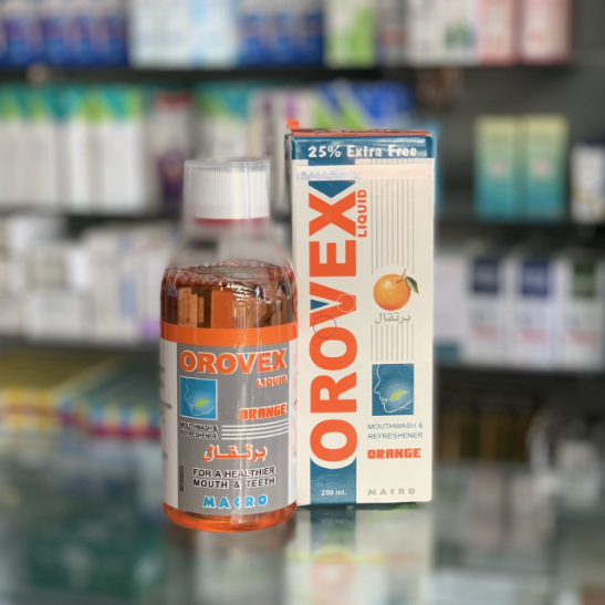 Orovex mouthwash with orange flavor 250 ml