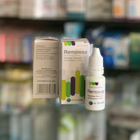 Remowax 5% ear drops 15 ml
