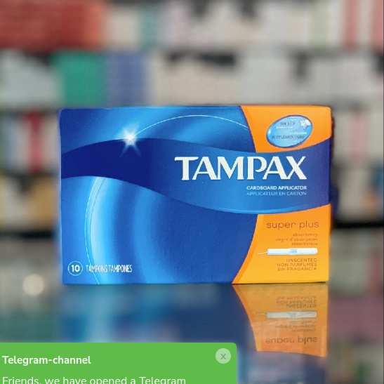 Tampons Tampax Super plus 10 pcs