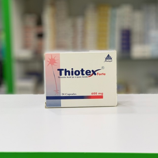 Thiotex forte 600 mg, 20 capsules