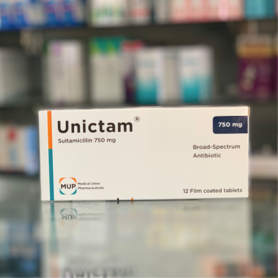 Unictam 750 mg 12 tablets