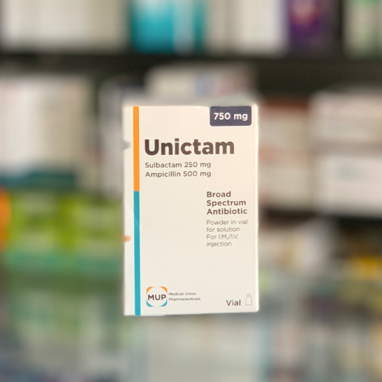 Unictam 750 mg 1 bottle for preparation of solution for injection