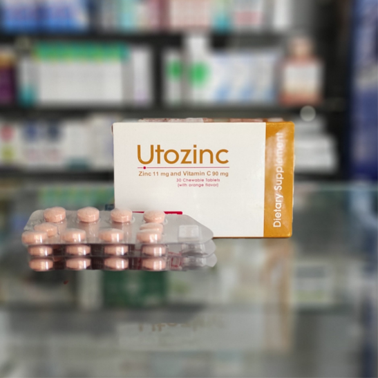 Utozinc 30 chewable tablets