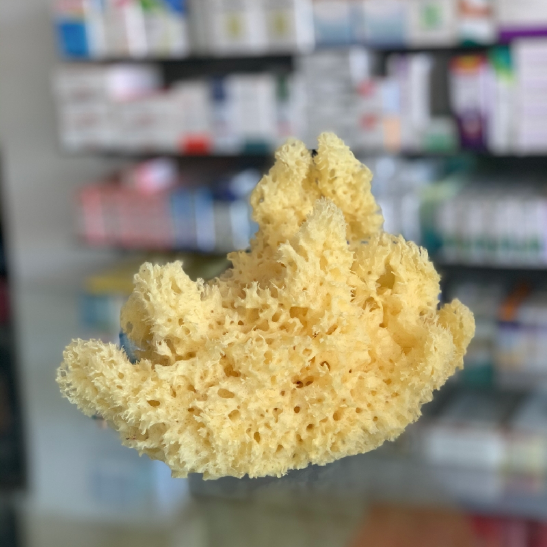 Washcloth made of natural sea sponge