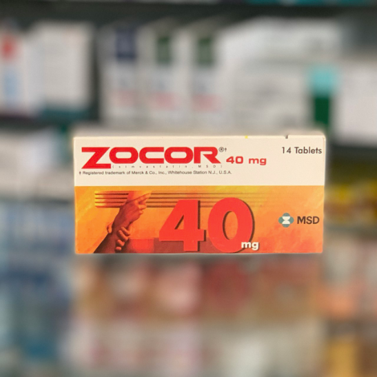 Zokor 40 mg 14 tablets