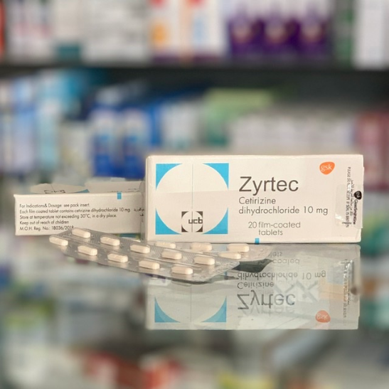 Zyrtec 10 mg 20 tablets
